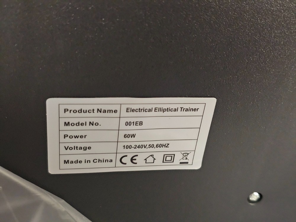 Motorized Elliptical Trainer Electric Office Under Desk Exercise Machine 001EB