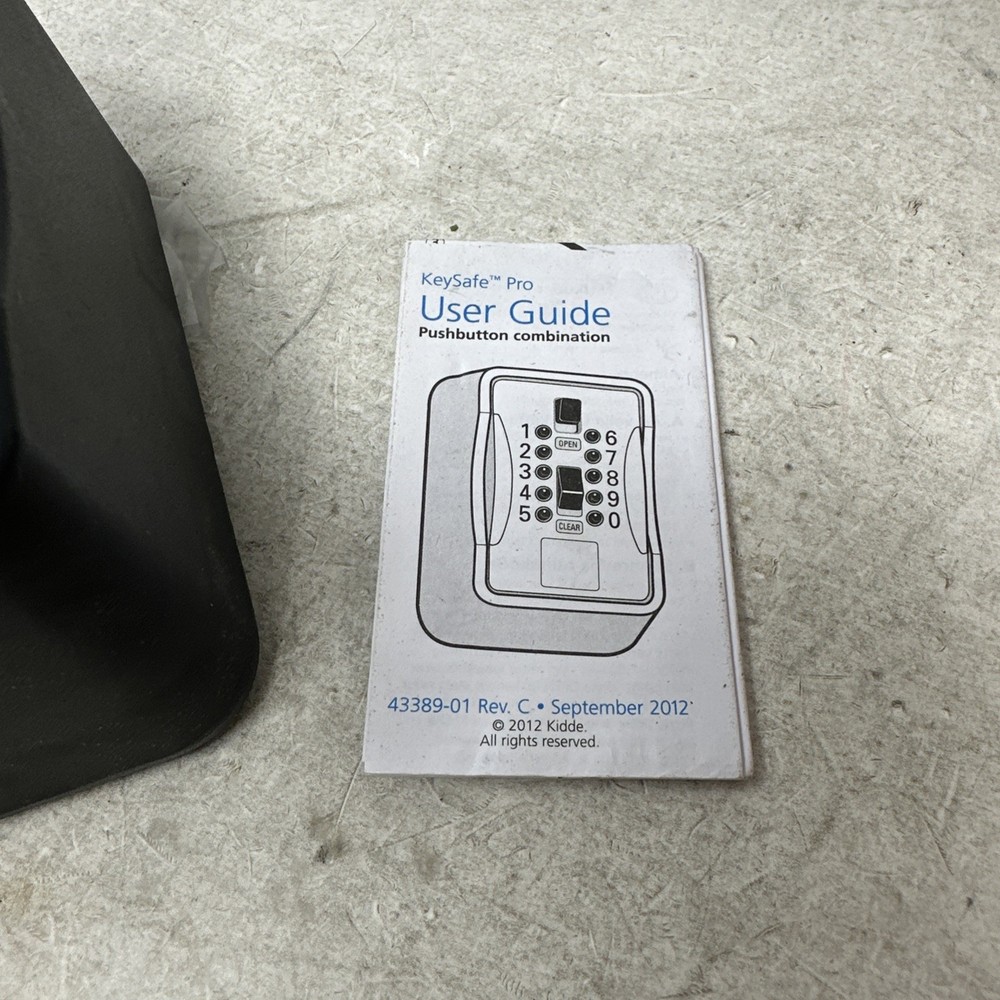 Kidde KeySafe Pro Pushbutton Combination KeyBox, waterproof boot