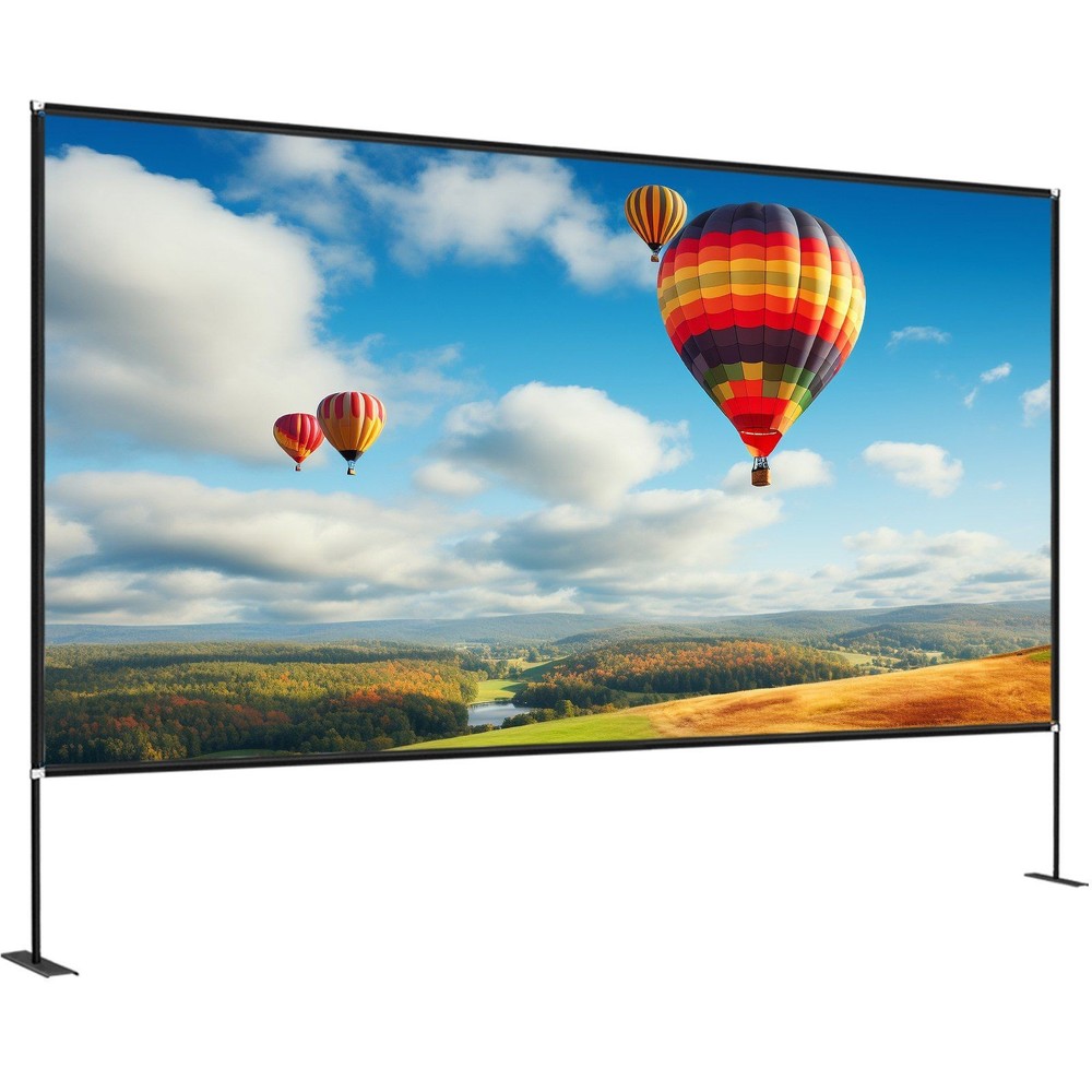 Large 150" 4K Visual Display Screen 16:9 with Modular Stand