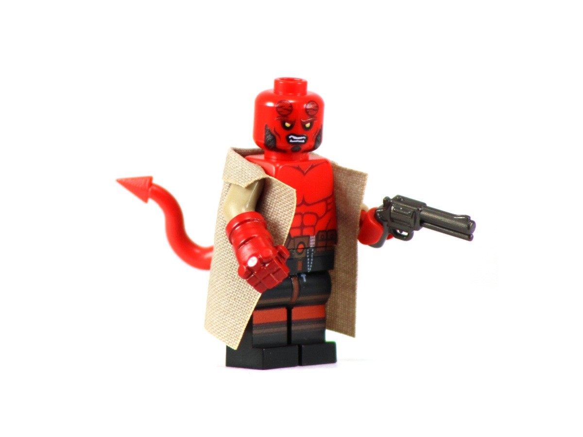 Custom Hellish Boy Minifig Printed on Genuine Lego Parts -by BKB