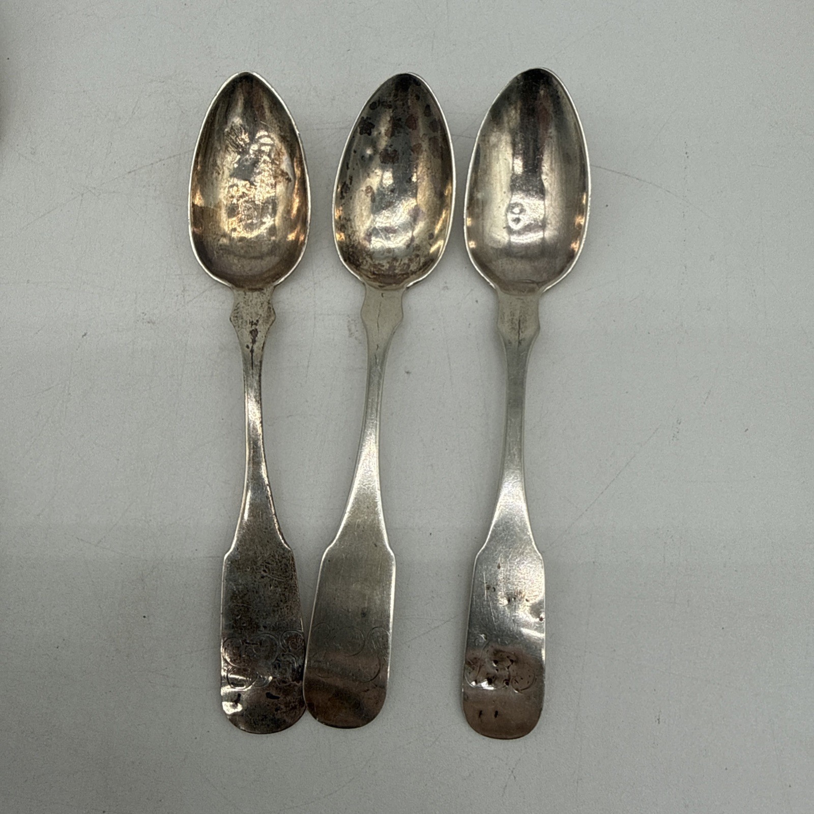 H. Erwin Lot of 5 Coin Silver Spoons Approx 3.6 Ounce
