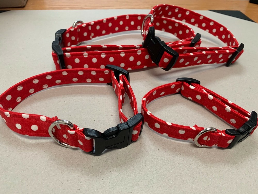 Chasin' Tail Dog Collars Retro Red Multiple Sizes