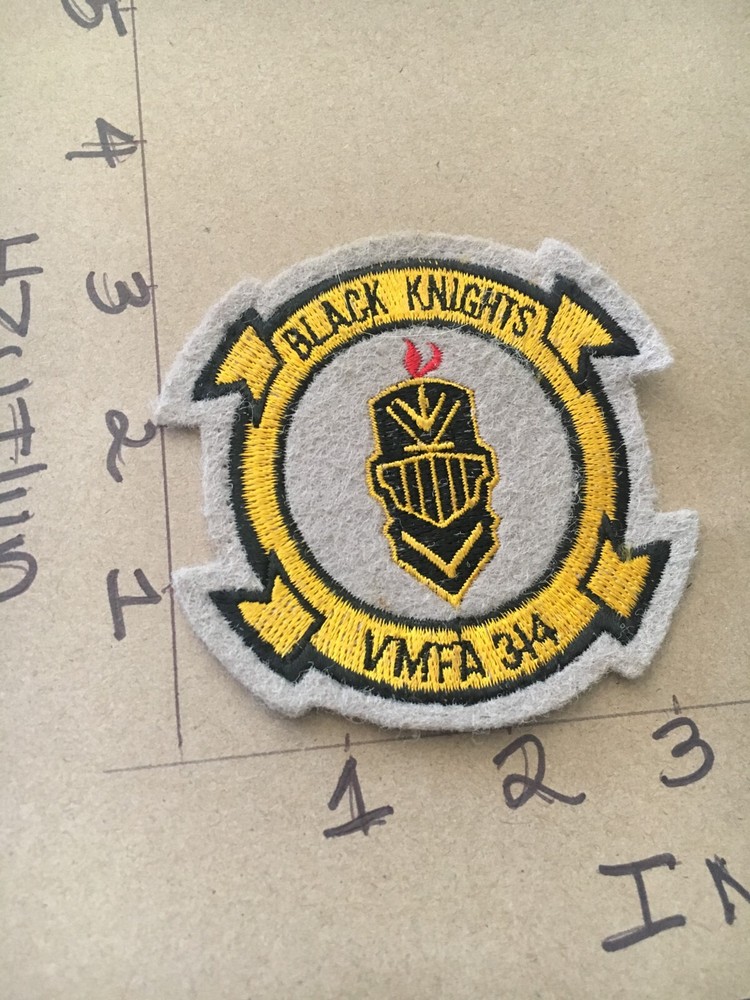 USMC Marine VMFA-314 Fighter Squadron felt patch 5/1/25