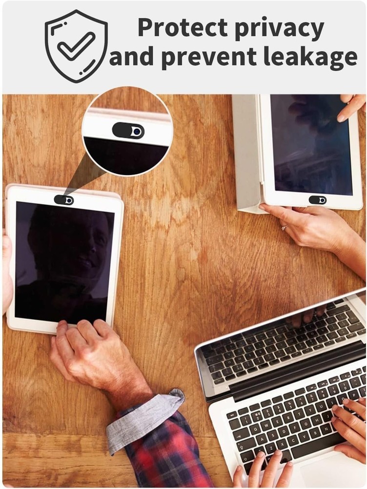 Ultra Slim 8 Pack Camera Privacy Shields for Windows Mac Android