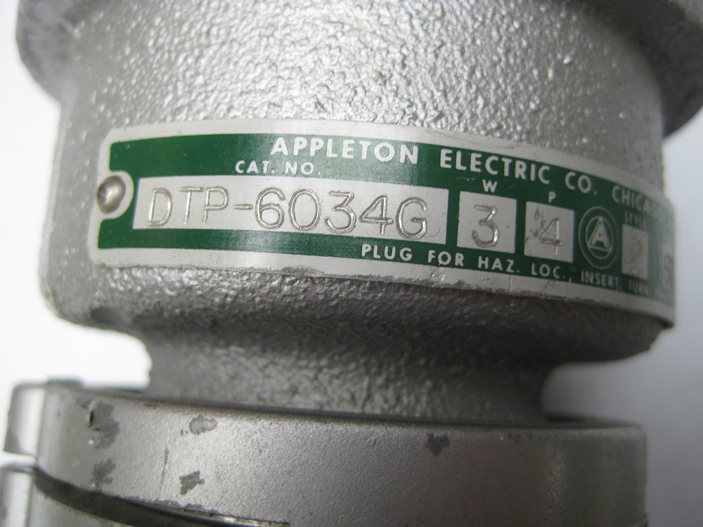 APPLETON DTP-6034G PIN PLUG NSNP
