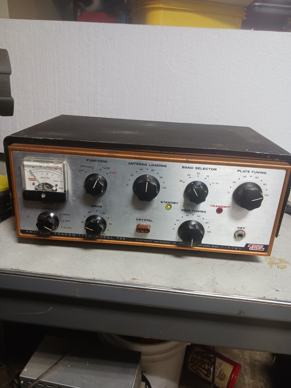 VINTAGE EICO AMATEUR TRANSMITTER MODEL 720  #206