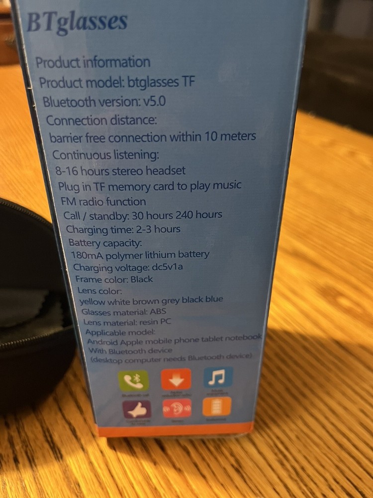 Bluetooth glasses TF