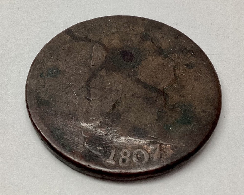 1807/6 Draped Bust Large Cent - Pointed 1