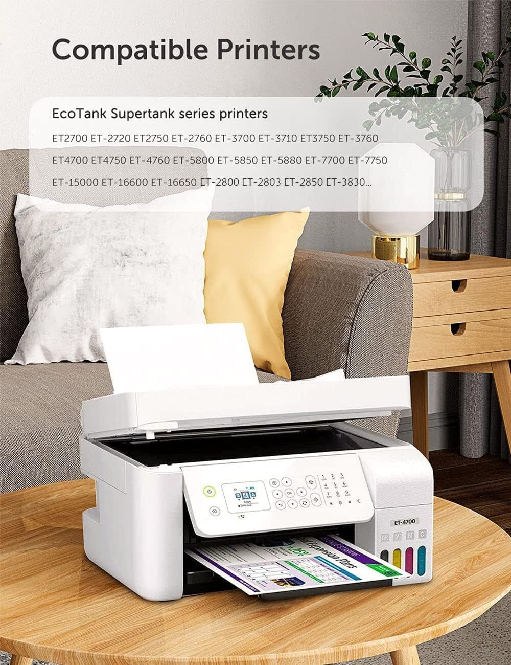 Hiipoo 580ML Sublimation Ink Refilled Bottlescompatible for ET2400 ET2720 ET2760