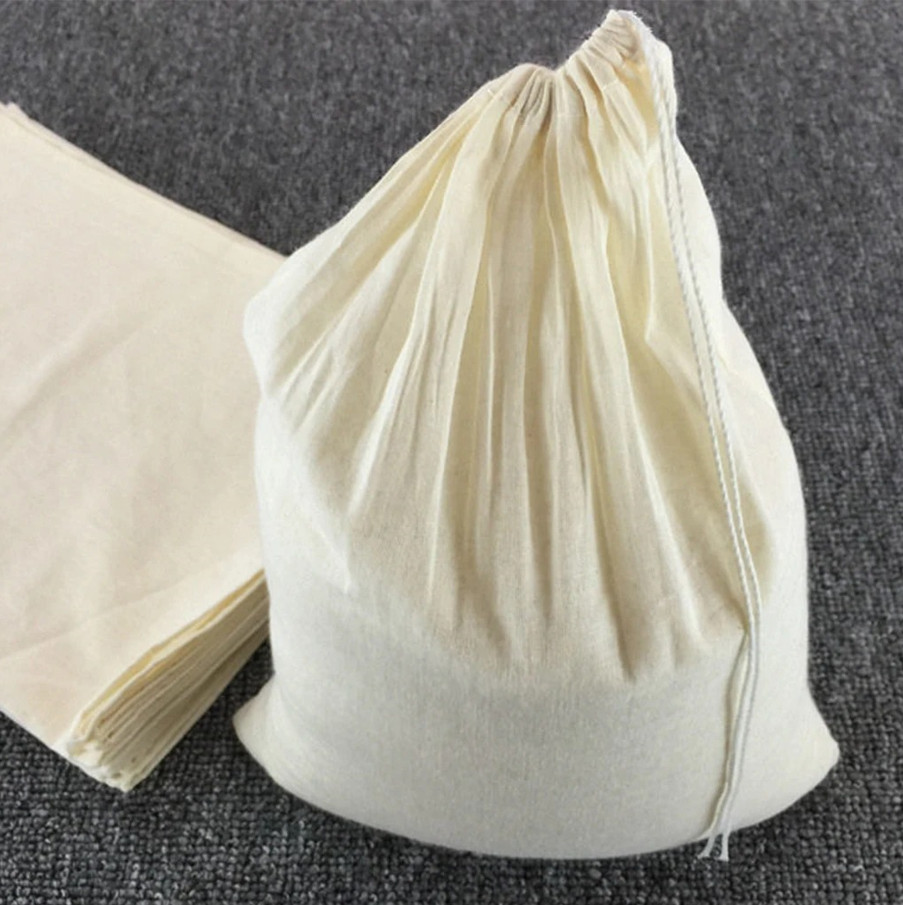 1pc Reusable Cheese Cloth Bag - Nut Milk Coffee Filter Strainer - NEW