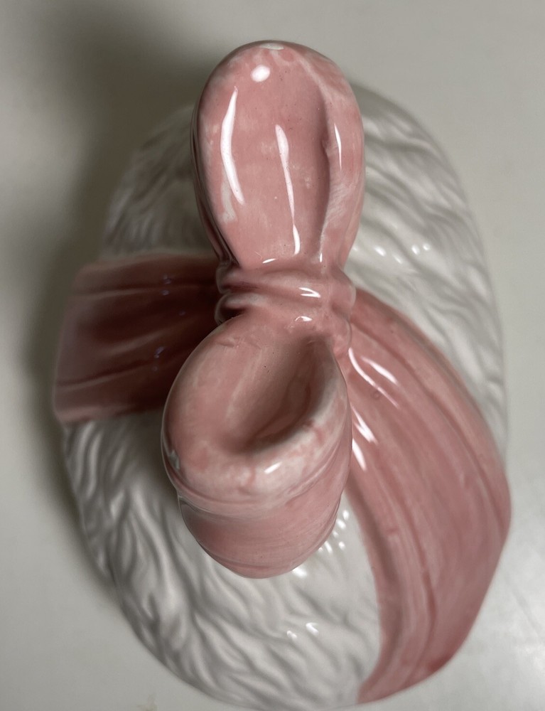 ABC Distributing Rabbit Easter Bunny Spring Teapot 1996 *FLAWS *
