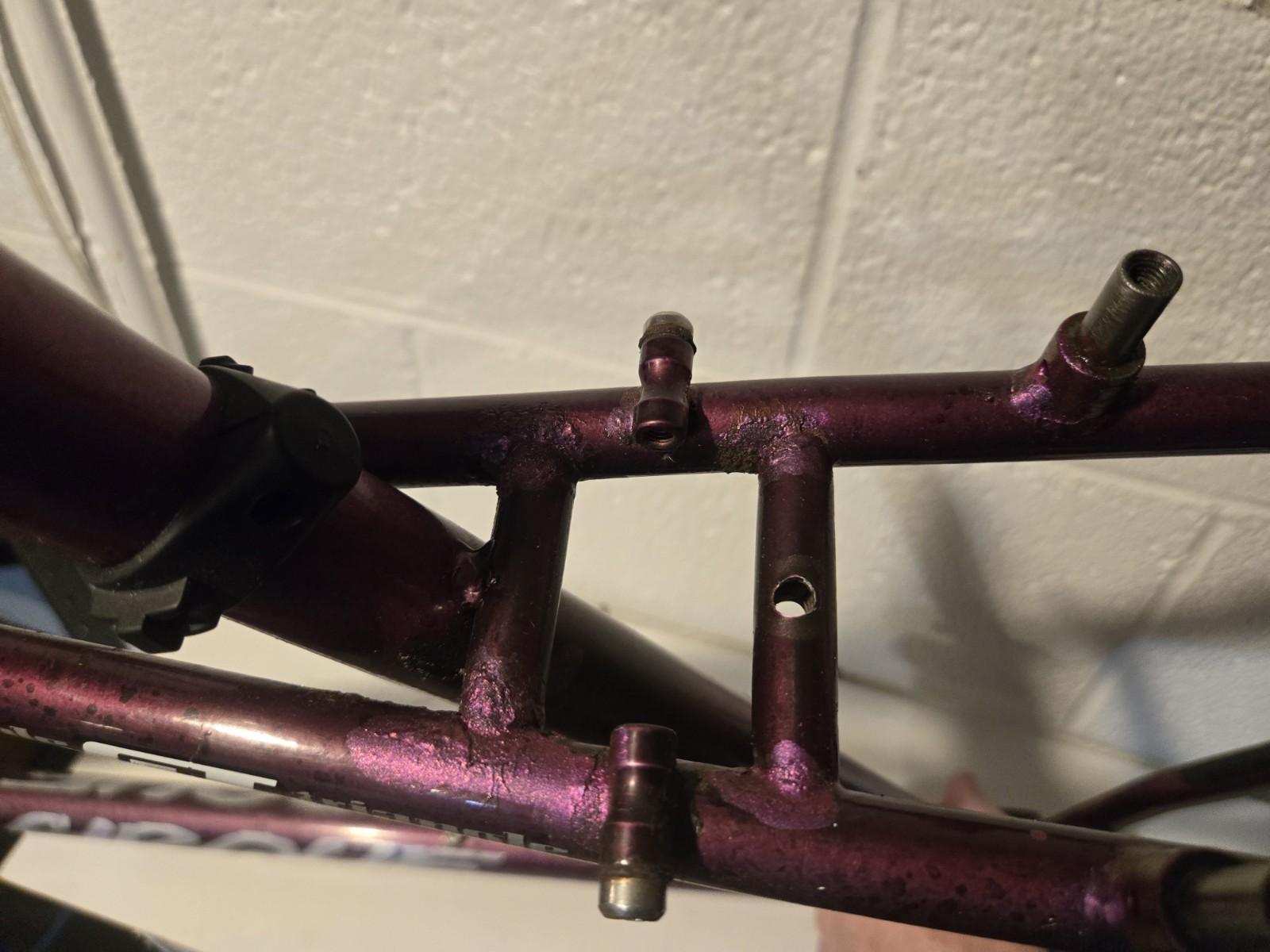 Vintage GT Cirque Mtb Hybrid Bicycle Frame Purple Flake Size 59cm Used Good...