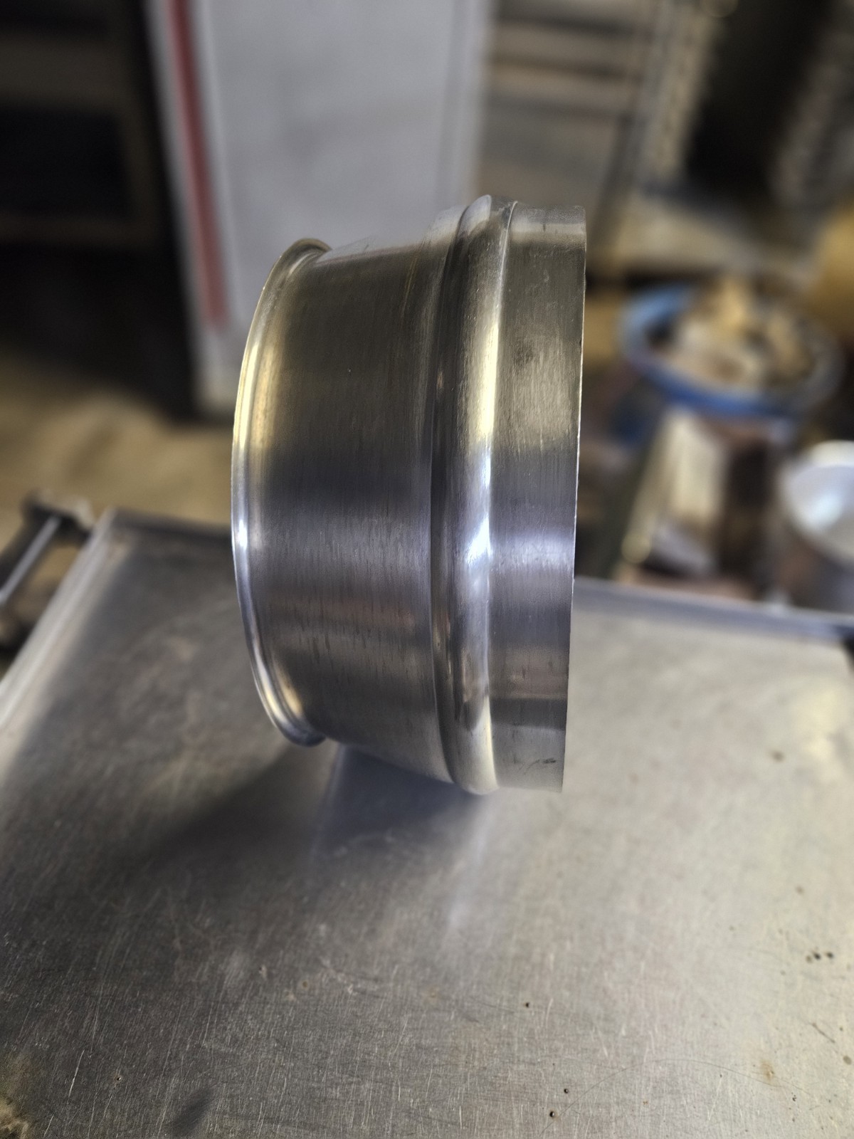 Hobart Mixer Extension Ring Sterling Steel For D-300 Or D-340 Still Good