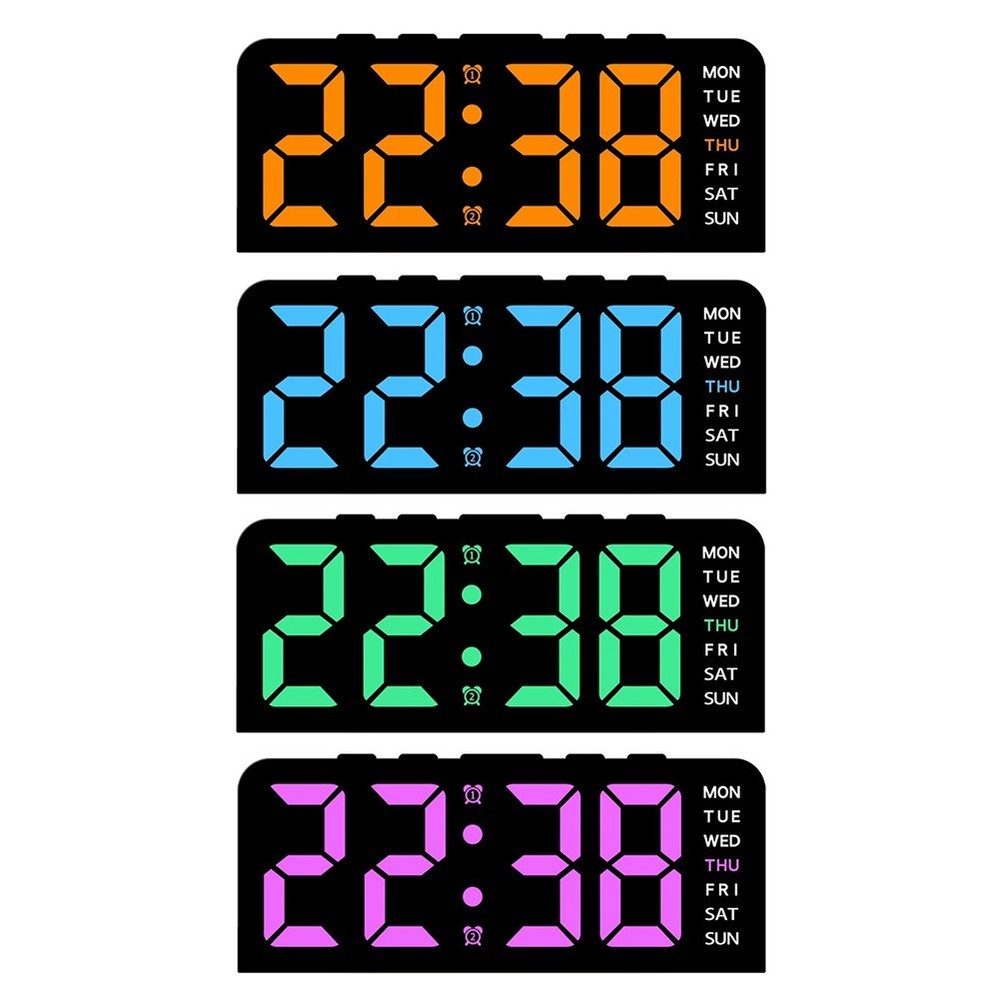 Dual Functionality Digital Wall Clock with Temperature Display Feature