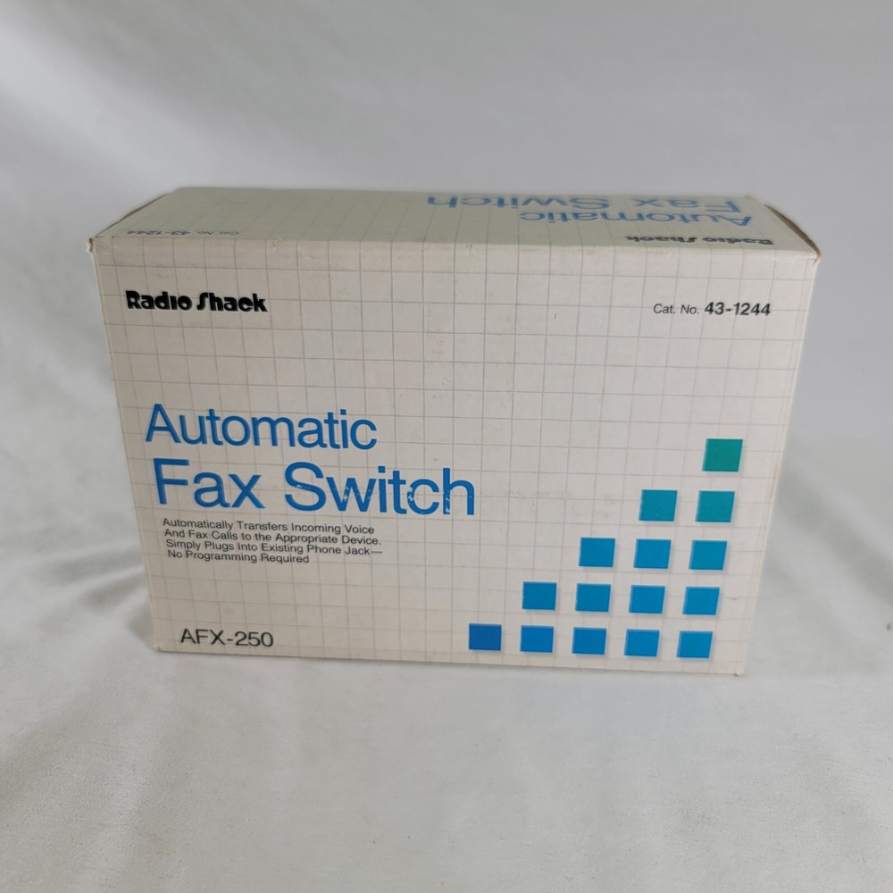 Radio Shack Automatic Fax Switch 43-1244