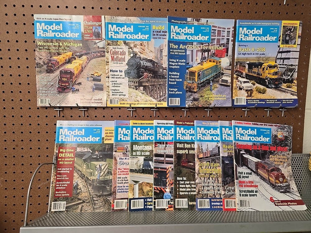 Model Railroader Vintage 1995 12 Issues