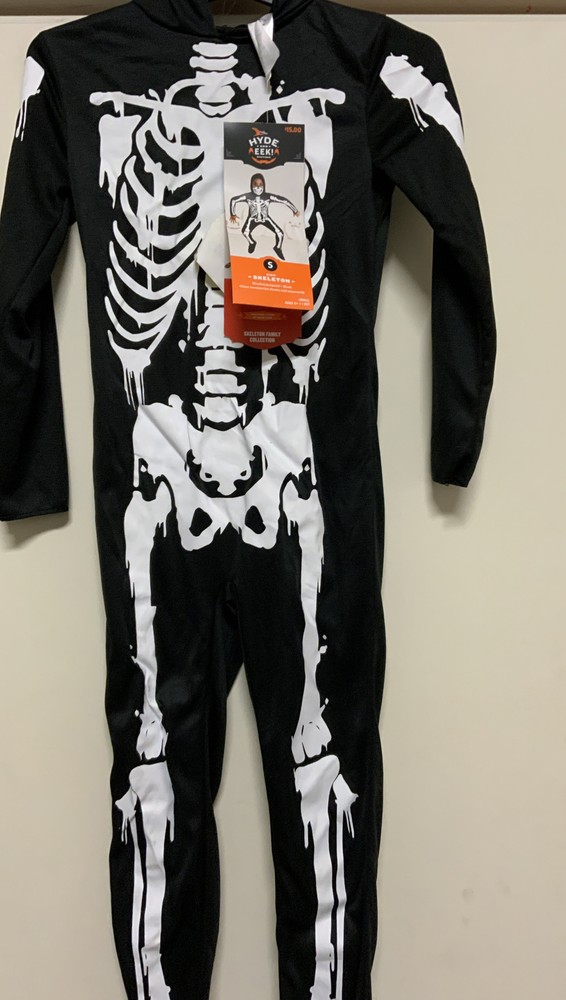 ⚡️Hyde & Eek Kids Skeleton Two Piece Halloween Costume (Small 4-7)