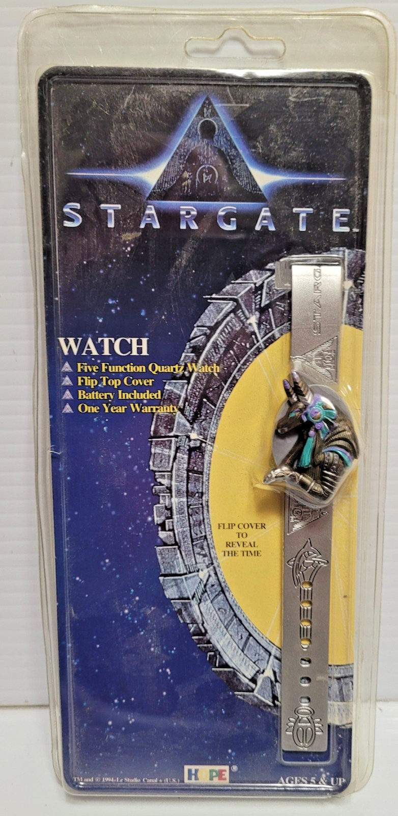 VINTAGE 1994 HOPE INDUSTRIES STARGATE WATCH ***NEW IN PACKAGE***