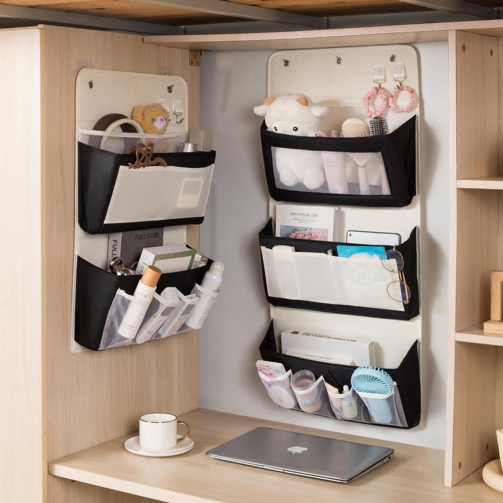 Foldable Hanging Organizer Storage Bag Space Saving Closet Multiple Pockets