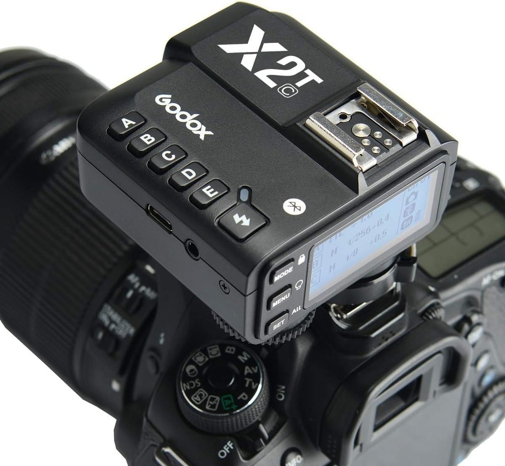 Wireless Flash Trigger for Canon, Bluetooth, 5 Group Buttons-