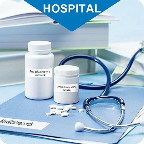 5 Pack Replace DYMO LetraTag Refills 91330 10697 White Paper Label Tape 12mm 4m