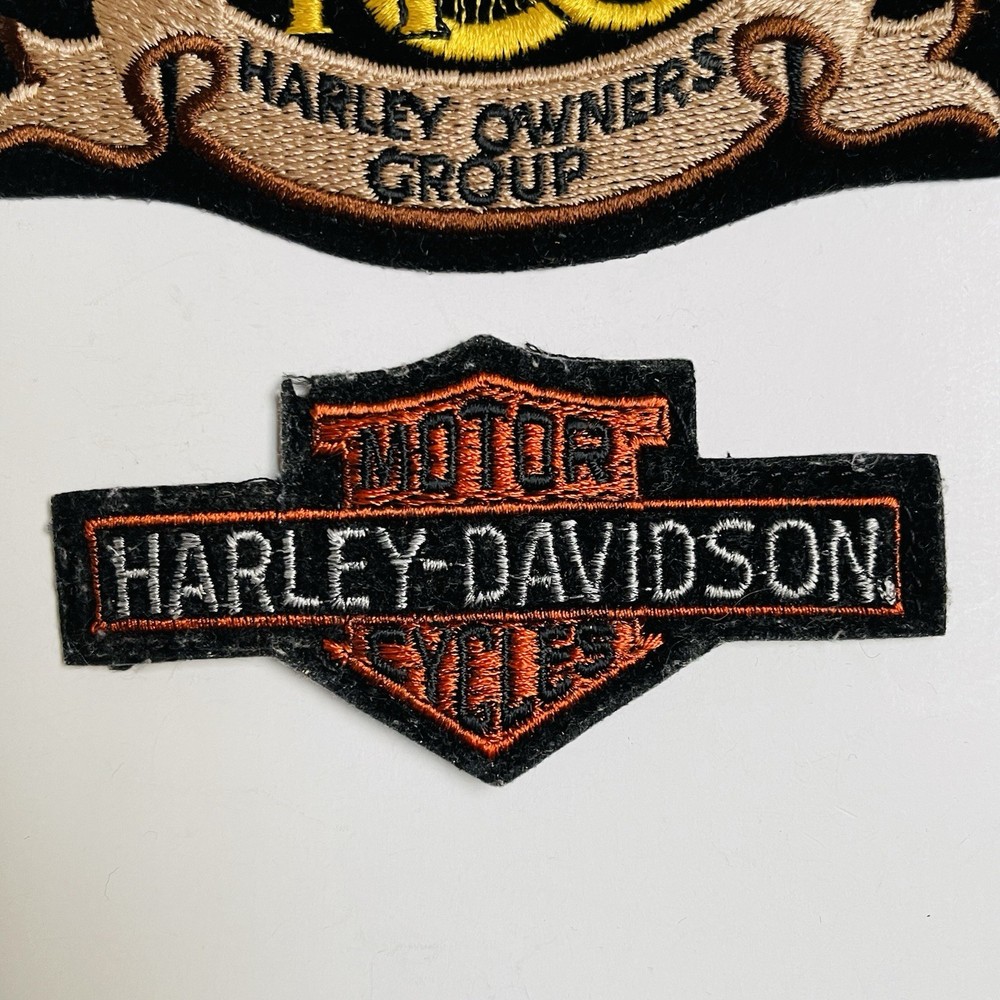 VTG Harley Davidson Patch HOG Eagle Jacket Vest Owners Group Wing Iron on Patch