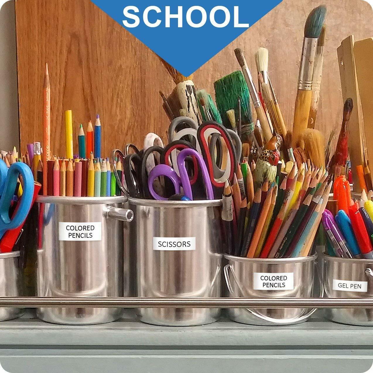 5 Pack Replace DYMO LetraTag Refills 91330 10697 White Paper Label Tape 12mm 4m