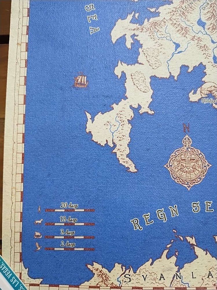 Middarkmark RPG World Map 18" X 12"