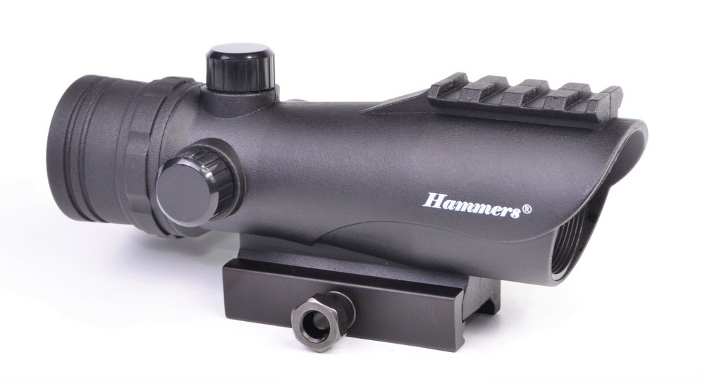 Phantom CQB Poly Reflex Red Dot Scope Sight RDA30 BLACK Picatinny Weaver Mount