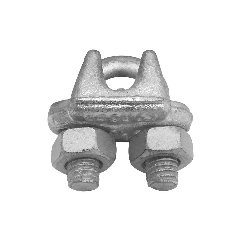 2 Pc Marine Wire Rope Cable Clips Cable Clamp 3/8'' Drop Forged Galvanized