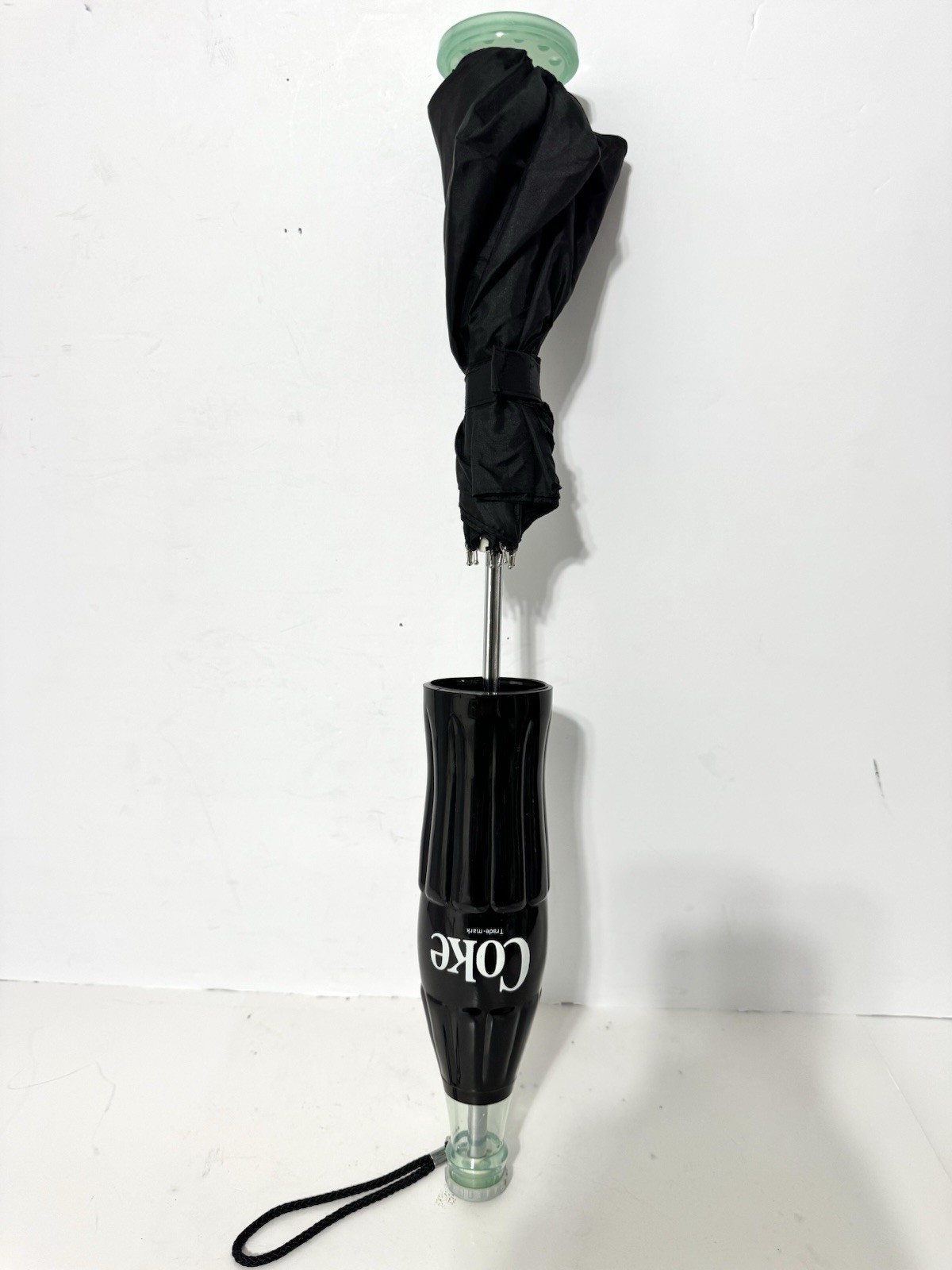 Vintage Coca-Cola Coke Bottle Umbrella 100th Centennial 30” Coke Collectible