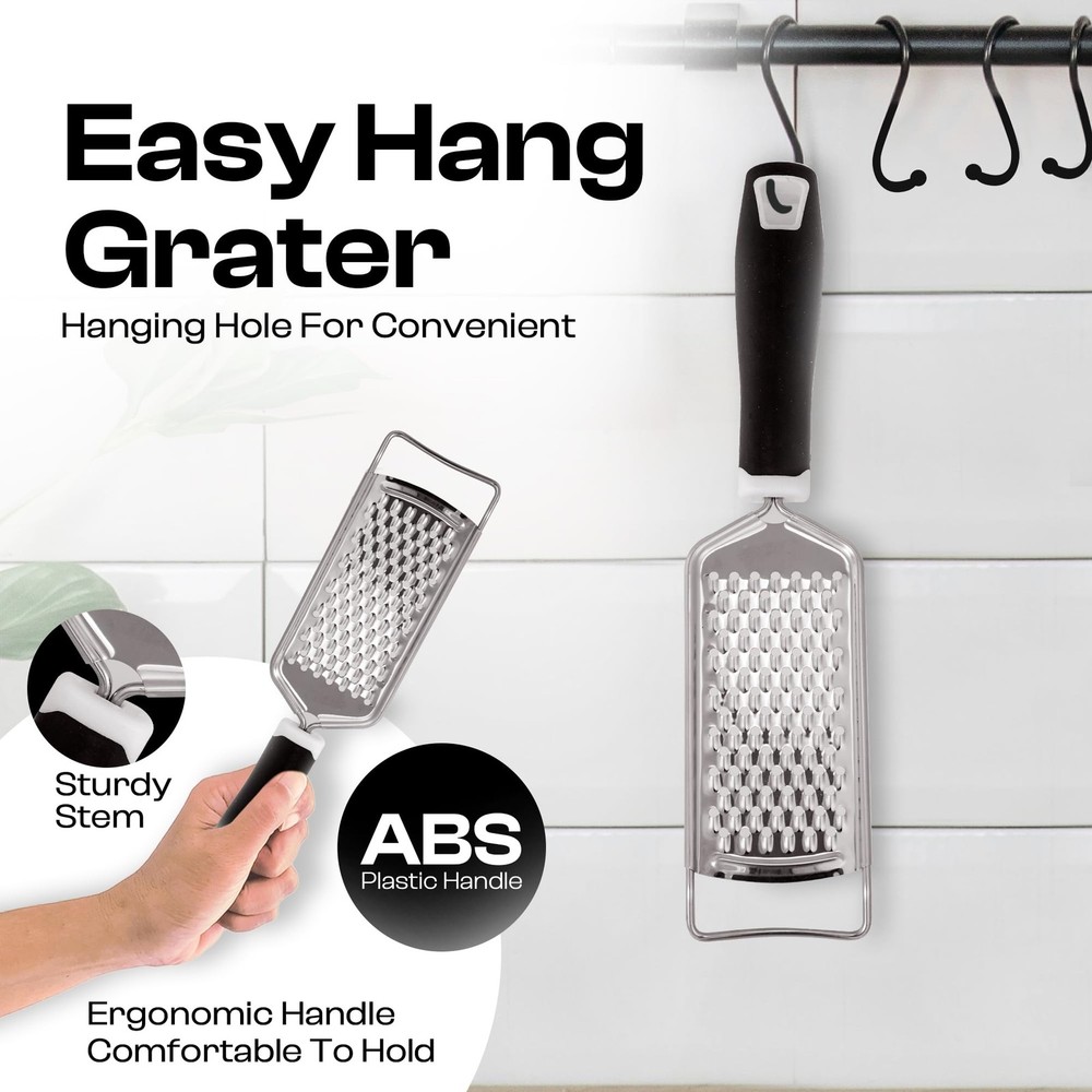 Handheld Cheese Grater & Shredder – Stainless Medium,