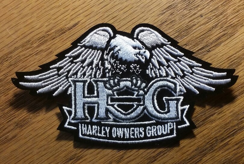 Genuine HARLEY DAVIDSON 5 inch "Eagle & Wings" HOG EMBROIDERED PATCH
