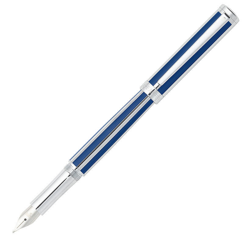 Sheaffer Intensity Ultramarine Striped FINE Point Fountain Pen 9230-0