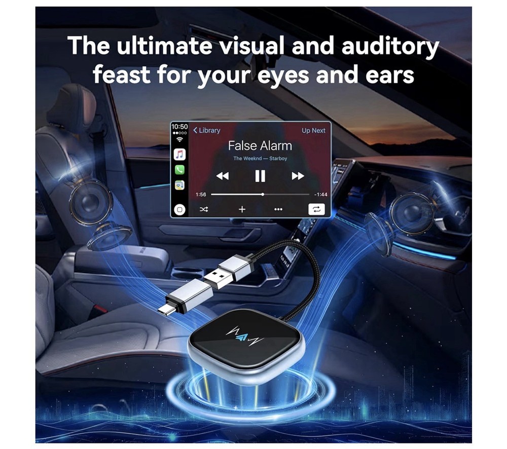 Wireless CarPlay Adapter, Wireless Car Screen Adapter
