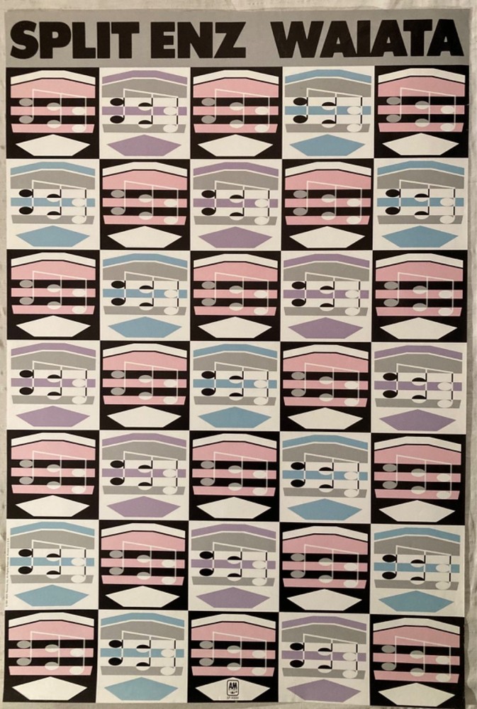 Split Enz 1981 Promo Poster Waiata Neil Tim Finn C