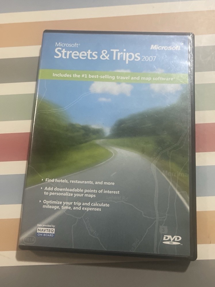 Microsoft Streets & Trips 2007 DVD Travel & Map Software