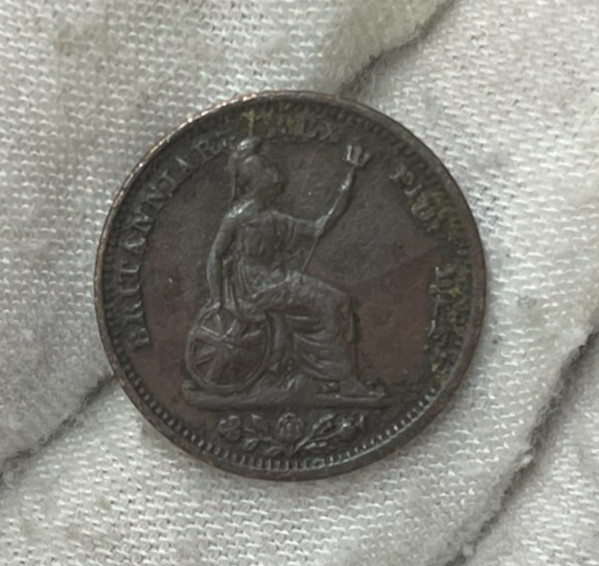 1828 Great Britain One Farthing Coin