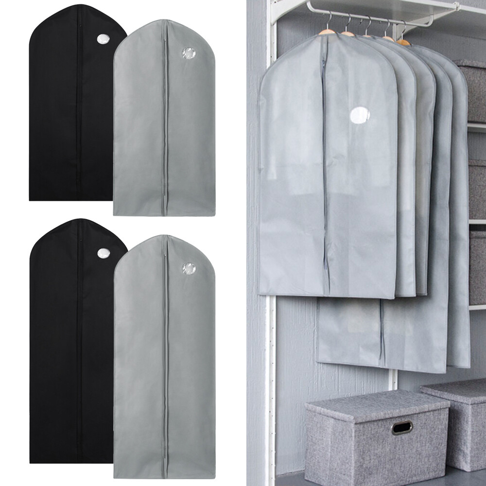 10x Garment Bag Suit Storage Cover Dress Coat Clothes Travel Dustproof Protector