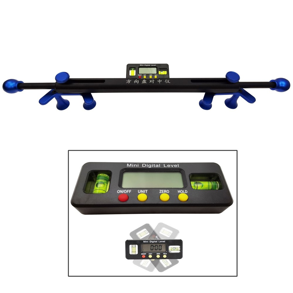 Wheel Aligner Universal Car Steering Wheel Level Alignment Instrument Tool ±90°