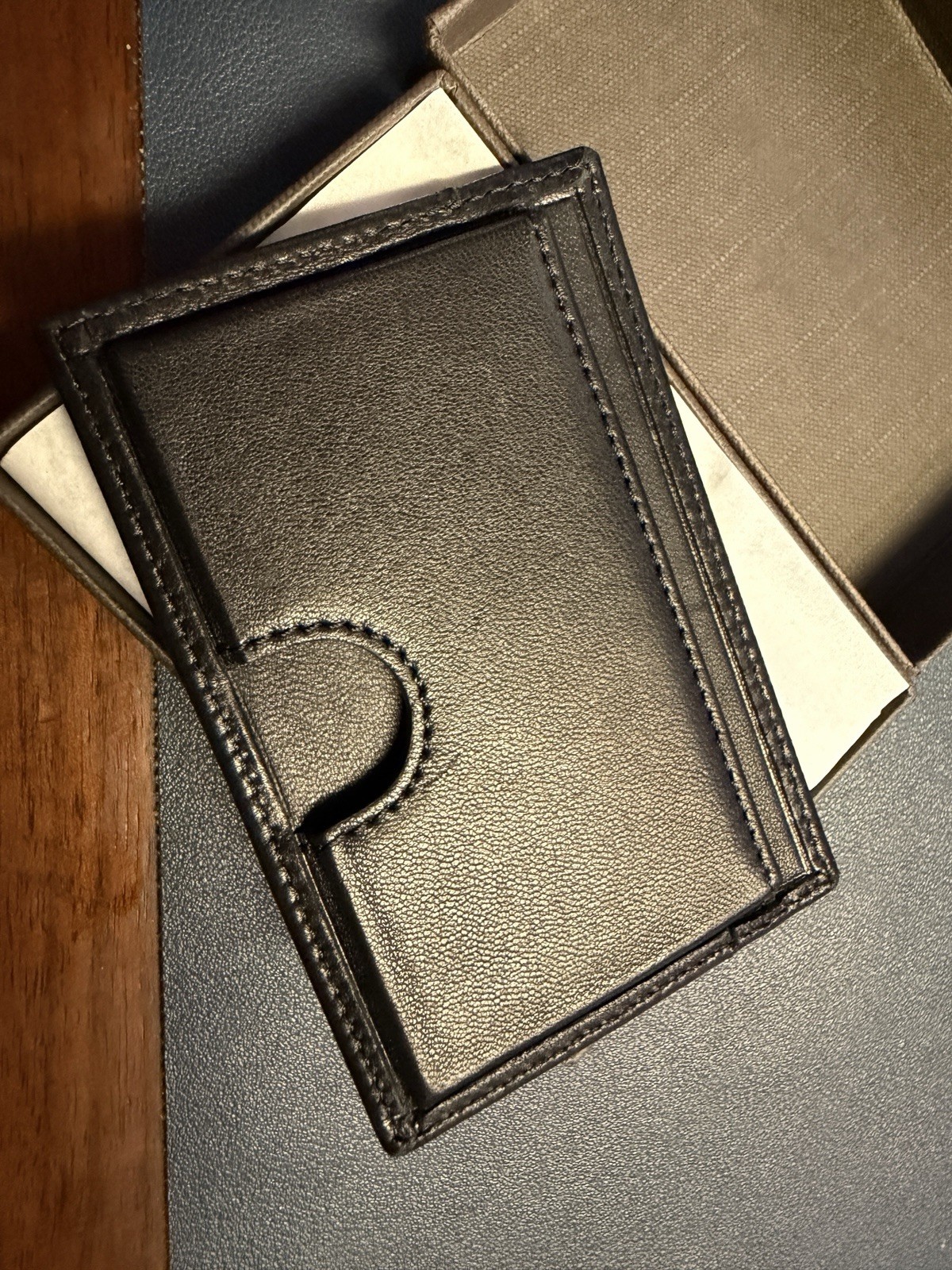 NEW Patek Philippe Calatrava Black Calfskin Cardholder Card Wallet - AD VIP Gift