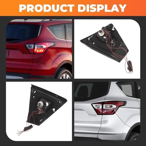 Inner Tail Light Assembly Compatible with 2017 2018 2019 Escape Passenger Right