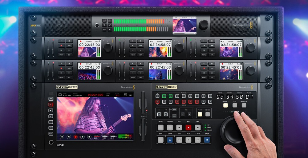 Blackmagic Design Hyperdeck Studio Mini ultra MD LCD recorder broadcast deck