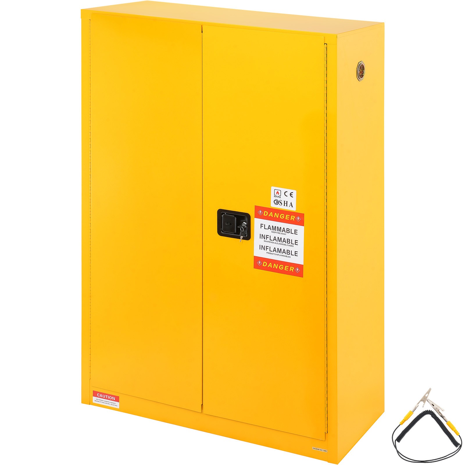 Uimoso Flammable Safety Cabinet Liquid Storage 45 Gal 42.9x18.1x65.2 in Cabinet