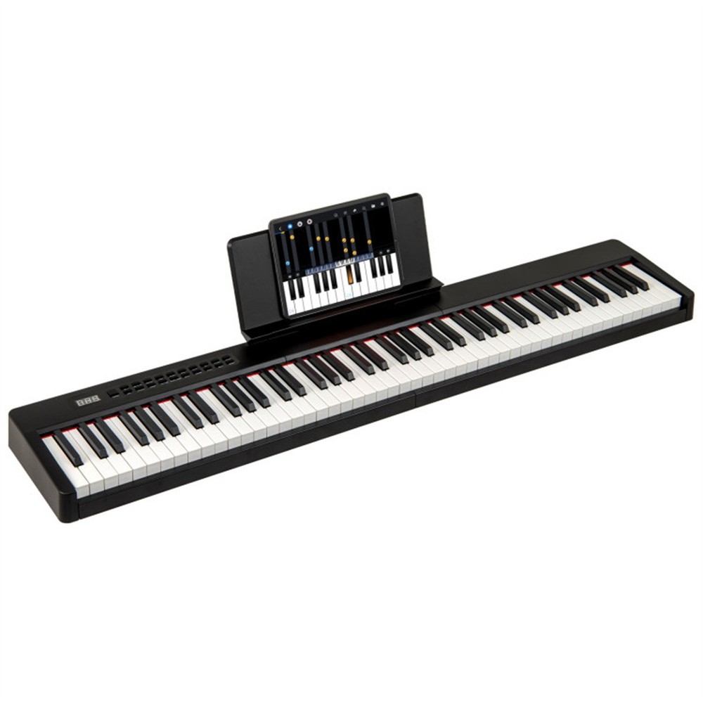 88 Key Velocity Sensitive Digital Piano Split Function for Duet Playing Black