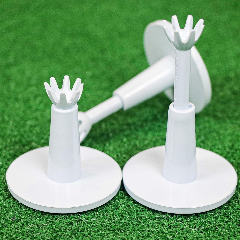 Adjustable Golf Tees, Durable Golf Tees for Men, 3 Pack, White