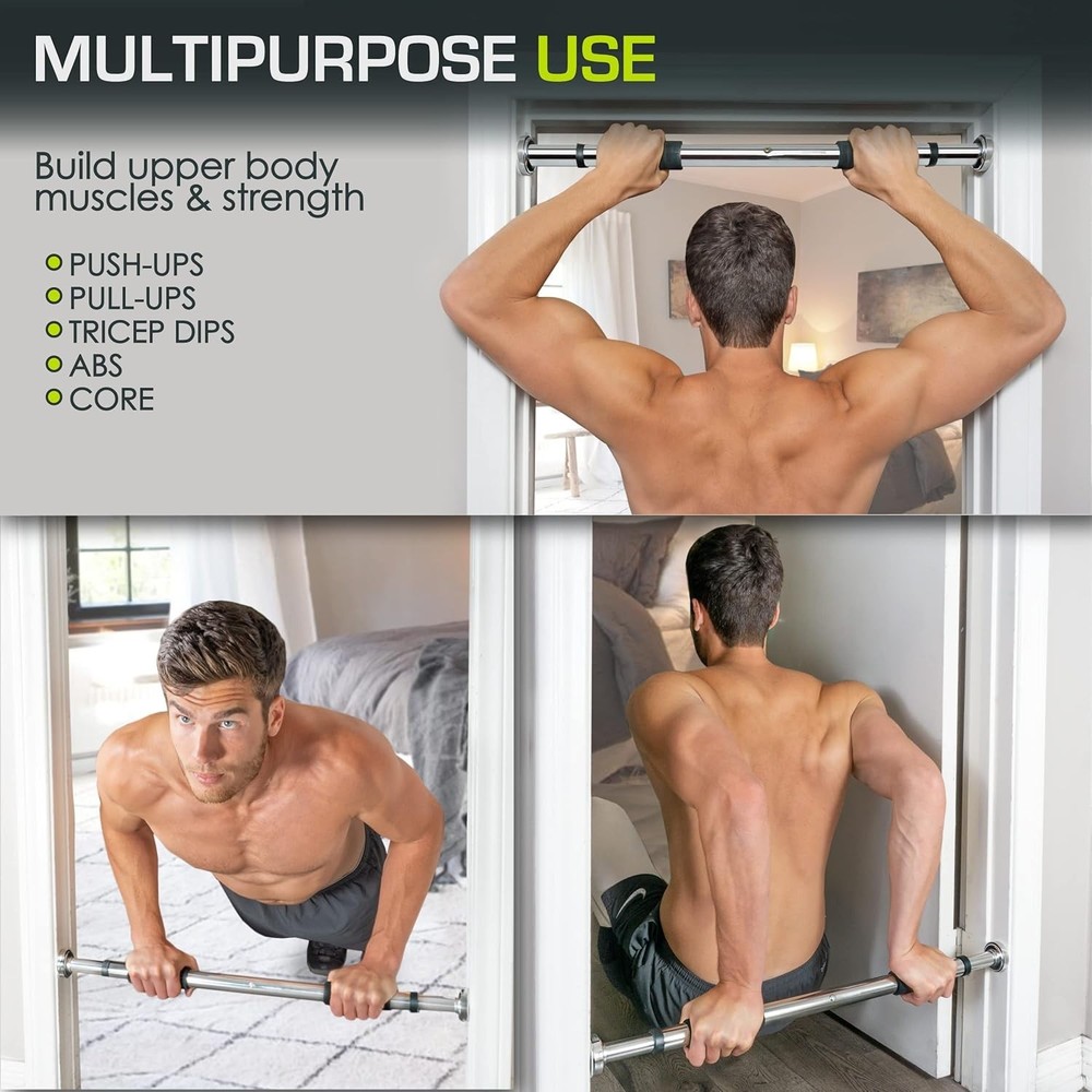 Multi-Use Adjustable Pull-Up Bar - Perfect for Home Cardio and Strength Training