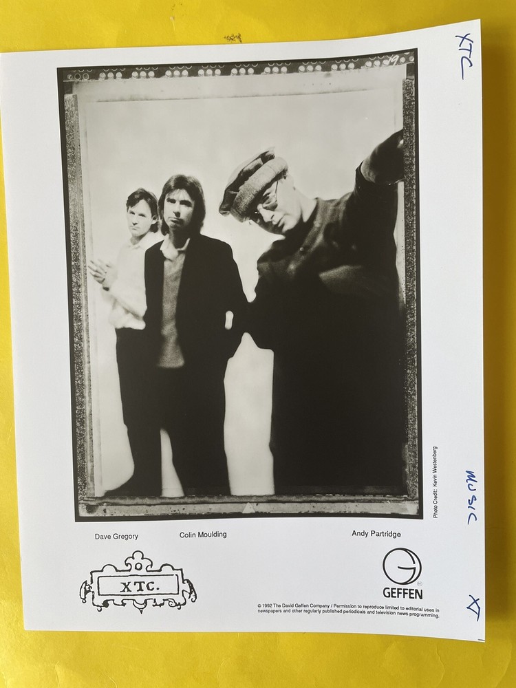 XTC Press Photo 8x10”. See info.