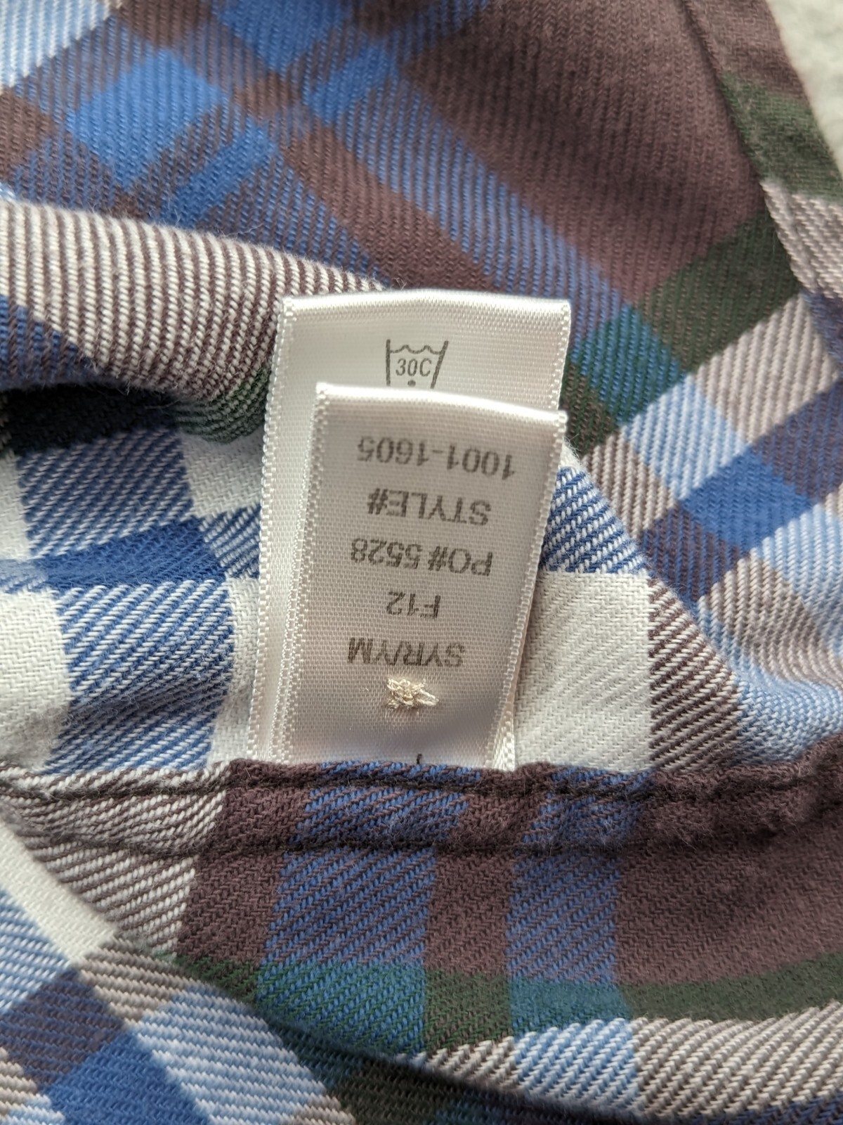 EX OFFICIO Shirt Men's Large Purple Plaid Flannel LS Outdoor Mid-weight