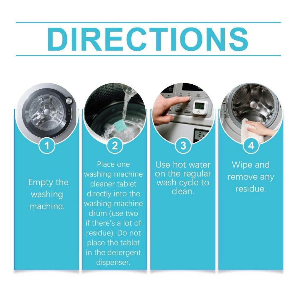 Washing Machine Cleaner Pro Deep Cleaning Tablets Efficient SOG